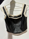 BLACK TANK TOP WITH FUR